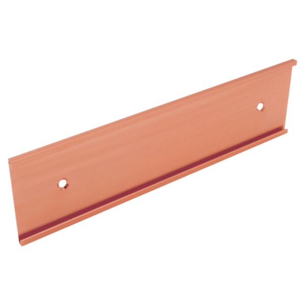 2" x 10", Polished , Kota Pro Aluminum Wall Bracket with Mounting Holes, Fits 1/16" Thick Plastic Insert Thumbnail
