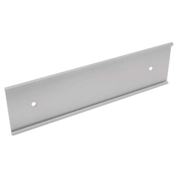 2" x 12", Satin , Kota Pro Aluminum Wall Bracket with Mounting Holes, Fits 1/16" Thick Plastic Insert Thumbnail