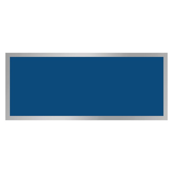 1 1/4" x 3" Laserable Aluminum Plate with Border Thumbnail