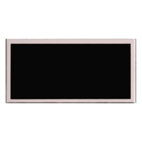 7/8" x 2 3/4" Laserable Aluminum Plate with Border Thumbnail