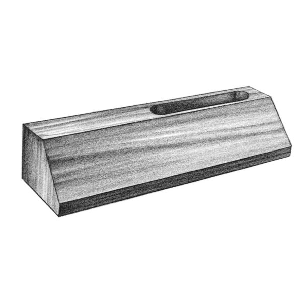 2 3/8" x 1 3/4" x 8 1/4" Nameplate with Card Holder Thumbnail