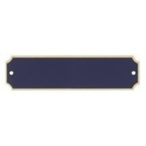 3 1/4" x 1" x .020" Laserable Brass Perpetual Plate with Border Thumbnail