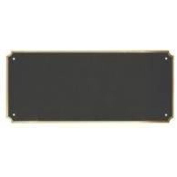 6 1/2" x 2 3/4" x .020" Laserable Brass Perpetual Plate with Border Thumbnail