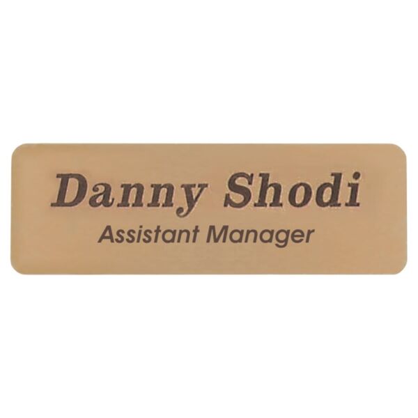 2 3/4" x 7/8" Brass Name Badge Plate Thumbnail