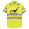 Men's High Visibility Safety Short Sleeve Work Shirt Thumbnail