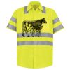 Men's High Visibility Safety Short Sleeve Work Shirt Thumbnail
