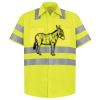 Men's High Visibility Safety Short Sleeve Work Shirt Thumbnail