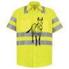 Men's High Visibility Safety Short Sleeve Work Shirt Thumbnail