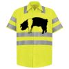 Men's High Visibility Safety Short Sleeve Work Shirt Thumbnail