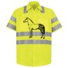 Men's High Visibility Safety Short Sleeve Work Shirt Thumbnail