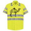 Men's High Visibility Safety Short Sleeve Work Shirt Thumbnail