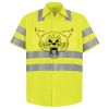Men's High Visibility Safety Short Sleeve Work Shirt Thumbnail