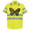 Men's High Visibility Safety Short Sleeve Work Shirt Thumbnail