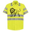 Men's High Visibility Safety Short Sleeve Work Shirt Thumbnail