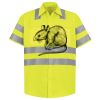 Men's High Visibility Safety Short Sleeve Work Shirt Thumbnail