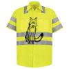 Men's High Visibility Safety Short Sleeve Work Shirt Thumbnail