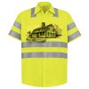 Men's High Visibility Safety Short Sleeve Work Shirt Thumbnail