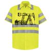 Men's High Visibility Safety Short Sleeve Work Shirt Thumbnail