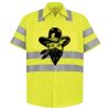 Men's High Visibility Safety Short Sleeve Work Shirt Thumbnail