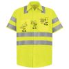 Men's High Visibility Safety Short Sleeve Work Shirt Thumbnail