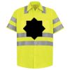 Men's High Visibility Safety Short Sleeve Work Shirt Thumbnail