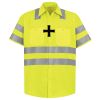 Men's High Visibility Safety Short Sleeve Work Shirt Thumbnail