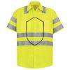 Men's High Visibility Safety Short Sleeve Work Shirt Thumbnail
