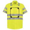 Men's High Visibility Safety Short Sleeve Work Shirt Thumbnail