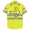 Men's High Visibility Safety Short Sleeve Work Shirt Thumbnail