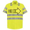 Men's High Visibility Safety Short Sleeve Work Shirt Thumbnail