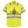 Men's High Visibility Safety Short Sleeve Work Shirt Thumbnail