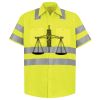 Men's High Visibility Safety Short Sleeve Work Shirt Thumbnail