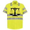 Men's High Visibility Safety Short Sleeve Work Shirt Thumbnail