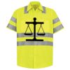 Men's High Visibility Safety Short Sleeve Work Shirt Thumbnail
