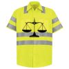 Men's High Visibility Safety Short Sleeve Work Shirt Thumbnail