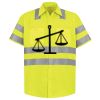 Men's High Visibility Safety Short Sleeve Work Shirt Thumbnail