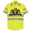Men's High Visibility Safety Short Sleeve Work Shirt Thumbnail