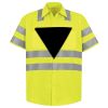 Men's High Visibility Safety Short Sleeve Work Shirt Thumbnail