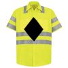 Men's High Visibility Safety Short Sleeve Work Shirt Thumbnail