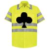 Men's High Visibility Safety Short Sleeve Work Shirt Thumbnail