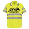 Men's High Visibility Safety Short Sleeve Work Shirt Thumbnail