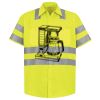Men's High Visibility Safety Short Sleeve Work Shirt Thumbnail