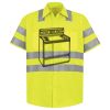 Men's High Visibility Safety Short Sleeve Work Shirt Thumbnail