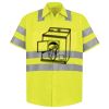 Men's High Visibility Safety Short Sleeve Work Shirt Thumbnail