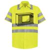 Men's High Visibility Safety Short Sleeve Work Shirt Thumbnail