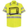 Men's High Visibility Safety Short Sleeve Work Shirt Thumbnail