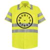 Men's High Visibility Safety Short Sleeve Work Shirt Thumbnail