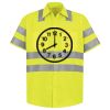 Men's High Visibility Safety Short Sleeve Work Shirt Thumbnail
