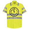 Men's High Visibility Safety Short Sleeve Work Shirt Thumbnail