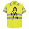 Men's High Visibility Safety Short Sleeve Work Shirt Thumbnail